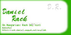 daniel rack business card